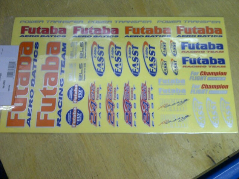 Foglio Decalcomania Futaba FUTEBB1179 | Nuovo, Per Superfici | Made In Japan
